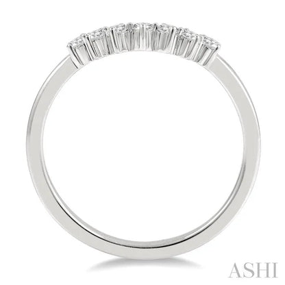 Curved Diamond Wedding Band
