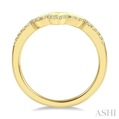Chevron Diamond Wedding Band