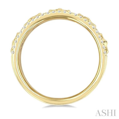 Clover Diamond Fashion Wide Band