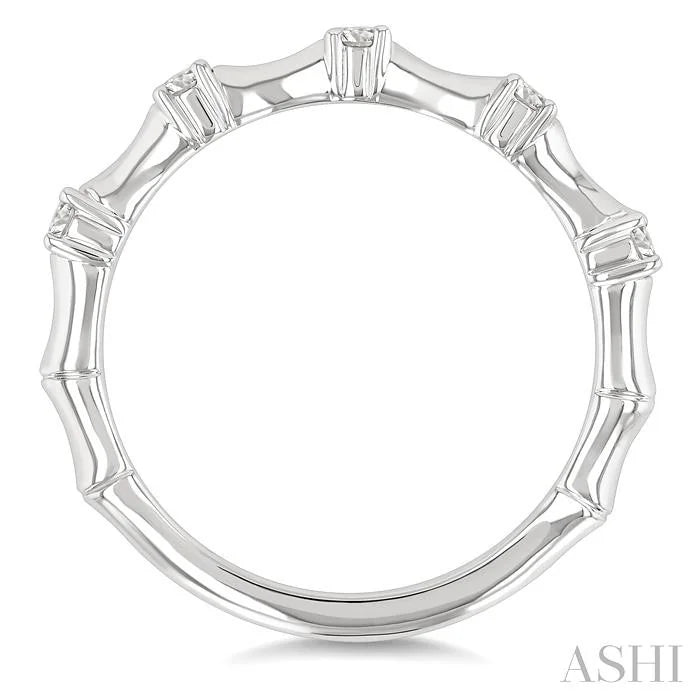 Stackable Diamond Fashion Bamboo Ring