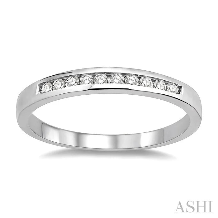 Channel Set Diamond Wedding Band