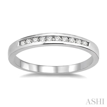 Channel Set Diamond Wedding Band