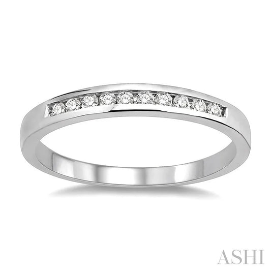 Channel Set Diamond Wedding Band