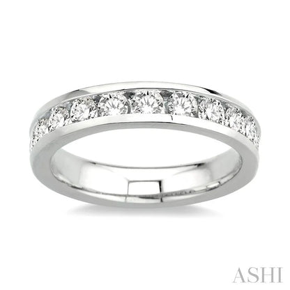 Channel Set Diamond Wedding Band
