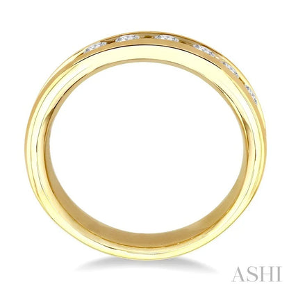 Channel Set Diamond Wedding Band