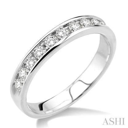 Channel Set Diamond Wedding Band