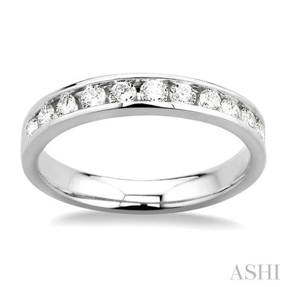 Channel Set Diamond Wedding Band