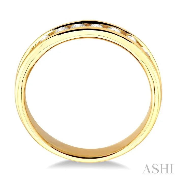 Channel Set Diamond Wedding Band