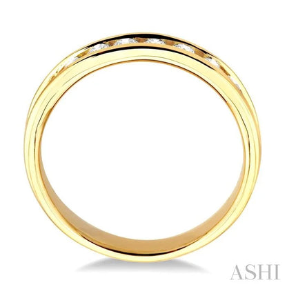 Channel Set Diamond Wedding Band