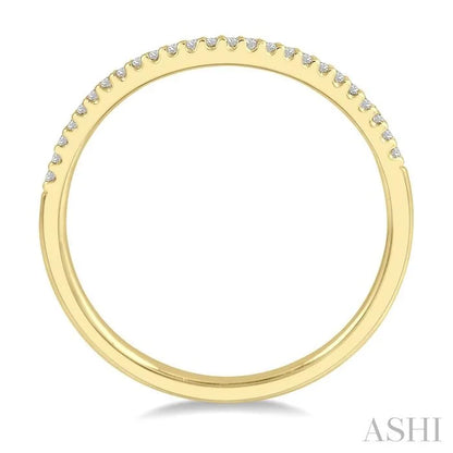 Curved Diamond Wedding Band