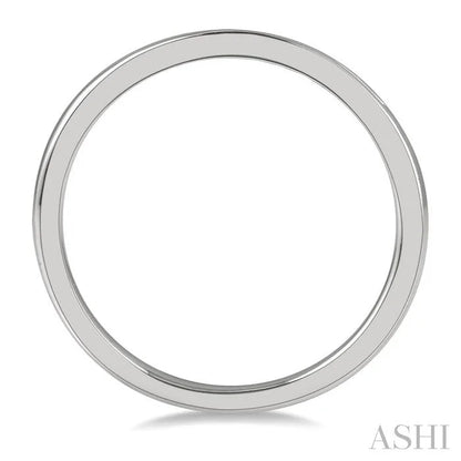 Channel Set Curved Diamond Wedding Band
