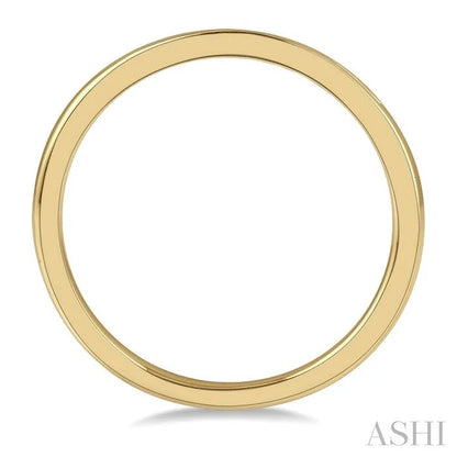 Channel Set Curved Diamond Wedding Band