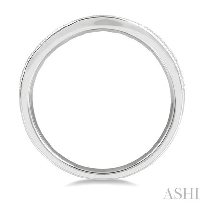 Curved Diamond Wedding Band