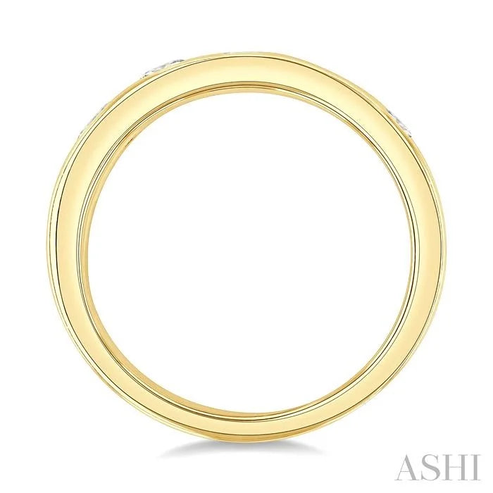 Mixed Shape Bezel Set Diamond Fashion Band