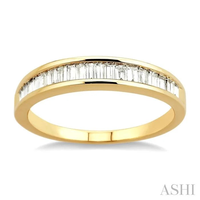 Channel Set Baguette Diamond Wedding Band