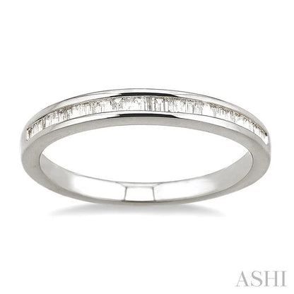 Channel Set Baguette Diamond Wedding Band
