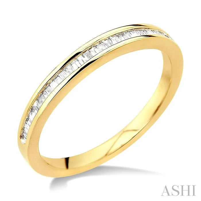 Channel Set Baguette Diamond Wedding Band