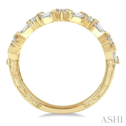 Scatter Zig-Zag Baguette Diamond Fashion Band