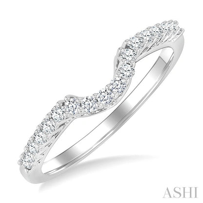 Curved Diamond Wedding Band