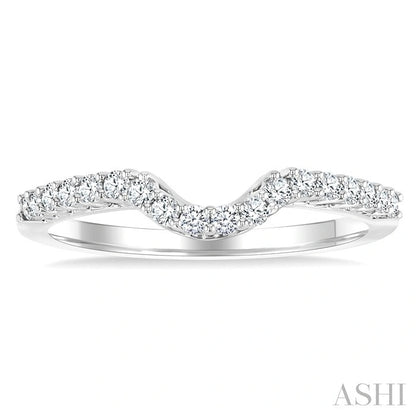 Curved Diamond Wedding Band
