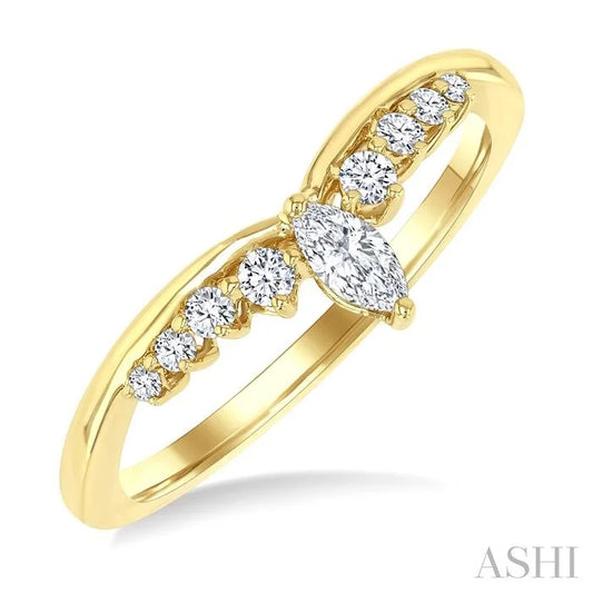 Chevron Diamond Fashion Ring