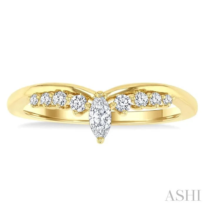 Chevron Diamond Fashion Ring