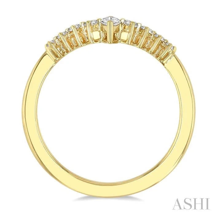 Chevron Diamond Fashion Ring