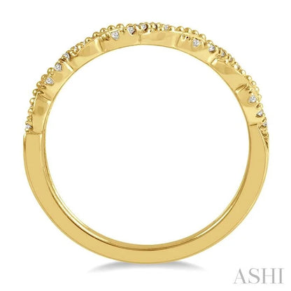 Stackable Bead Diamond Fashion Band