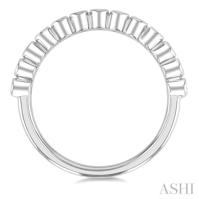 Round Shape Bezel Set Diamond Band