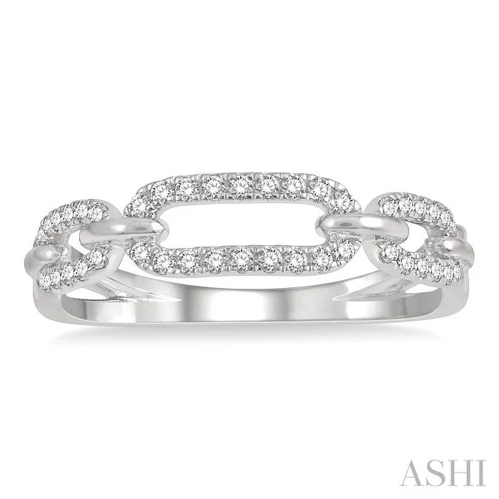 Paperclip Diamond Fashion Ring
