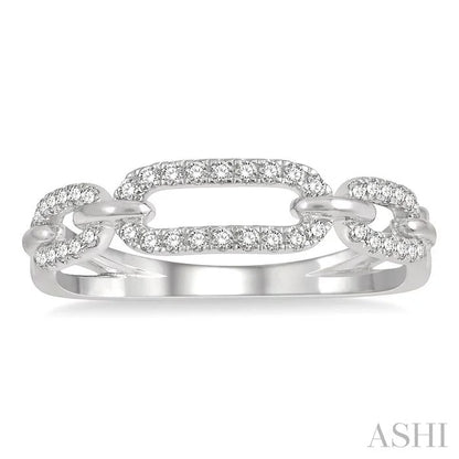 Paperclip Diamond Fashion Ring