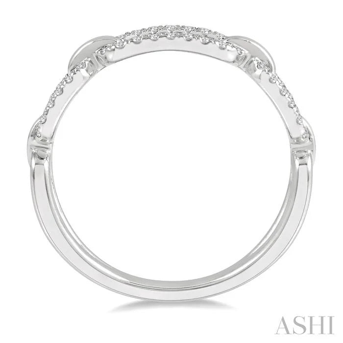 Paperclip Diamond Fashion Ring