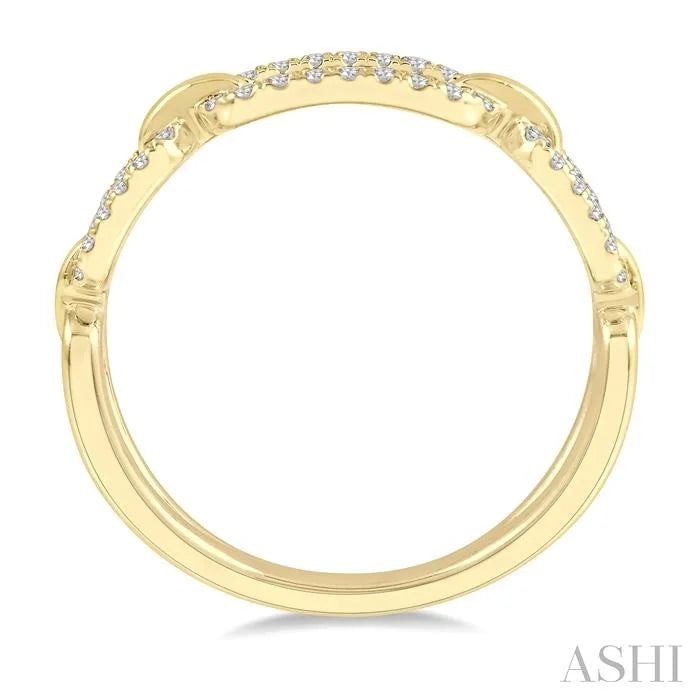 Paperclip Diamond Fashion Ring