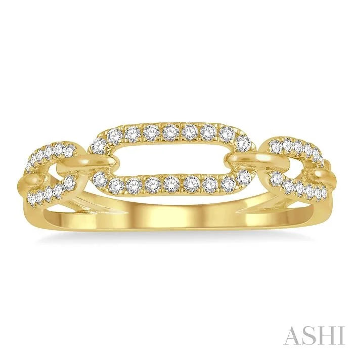 Paperclip Diamond Fashion Ring