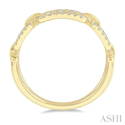 Paperclip Diamond Fashion Ring
