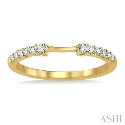 Curved Diamond Wedding Band