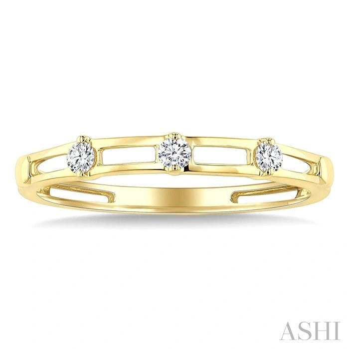 Stackable Open Link Diamond Fashion Band