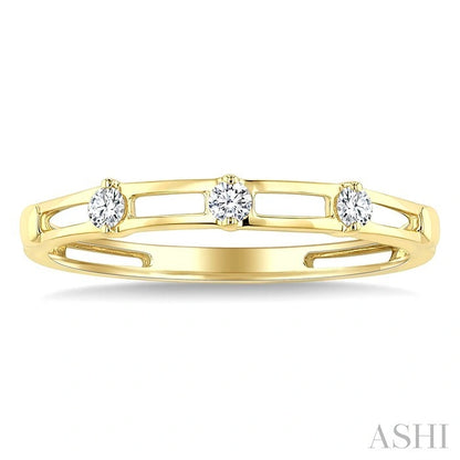 Stackable Open Link Diamond Fashion Band