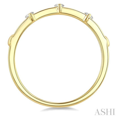 Stackable Open Link Diamond Fashion Band