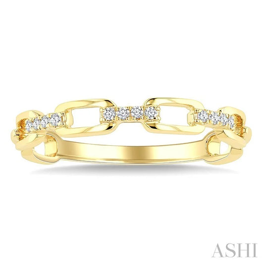 Stackable Open Link Diamond Fashion Band