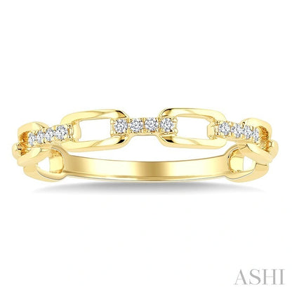 Stackable Open Link Diamond Fashion Band