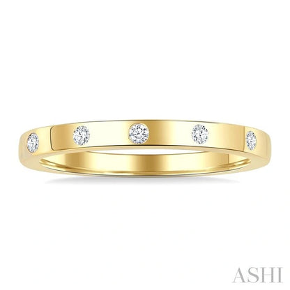 Flush Bezel Set Diamond Fashion Band