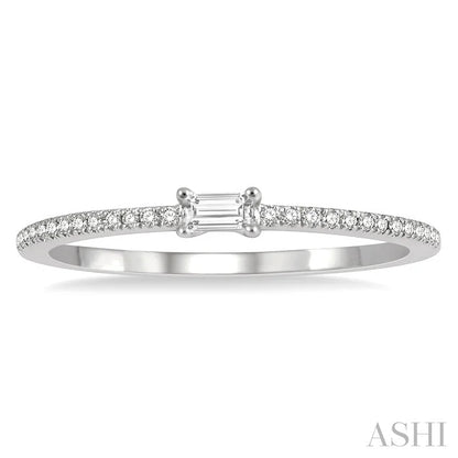 Stackable Petite Baguette Diamond Fashion Ring