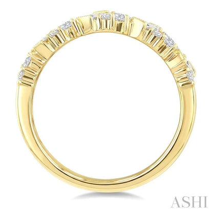 Mixed Shape Zig-Zag Diamond Fashion Band