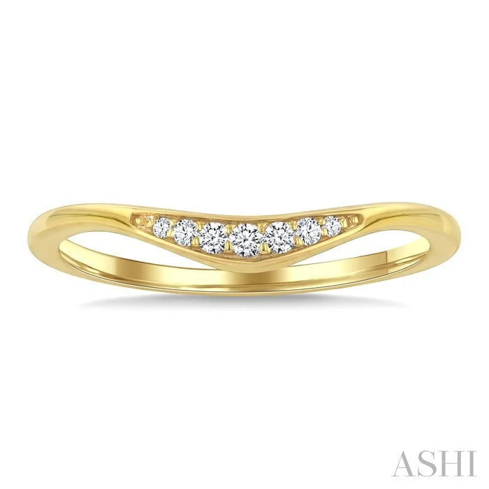 Stackable Curved Diamond Fashion Band