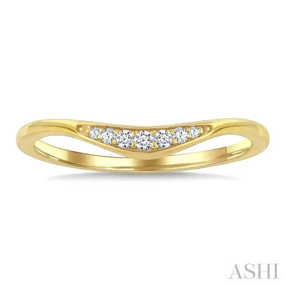 Stackable Curved Diamond Fashion Band