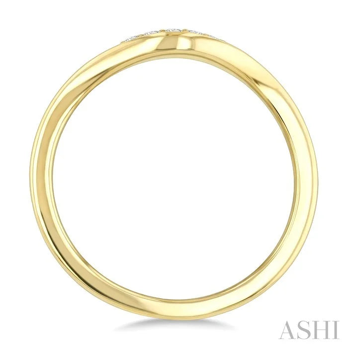 Stackable Curved Diamond Fashion Band