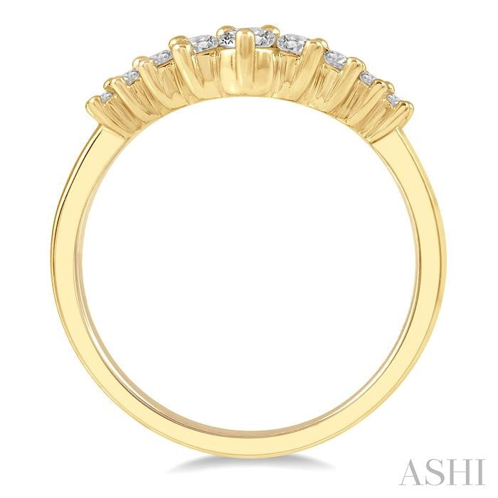 Chevron Diamond Fashion Ring