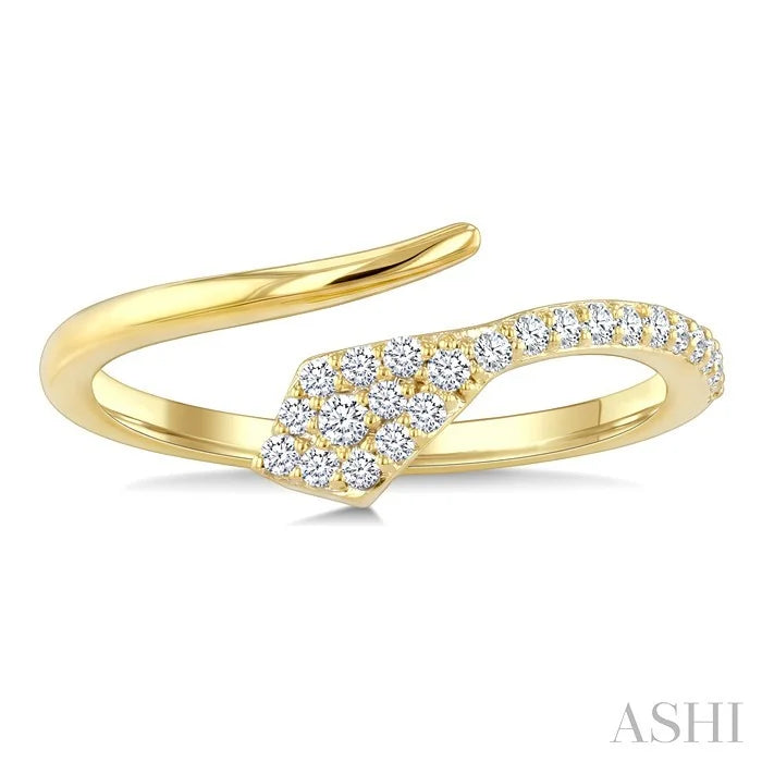 Snake Diamond Fashion Open Ring