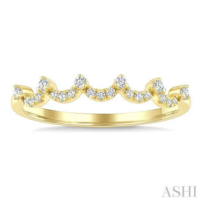 Wave Diamond Stackable Fashion Band